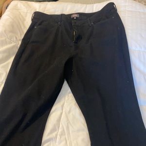 LN NYDJ 18R Black denim Marilyn Straight Jeans